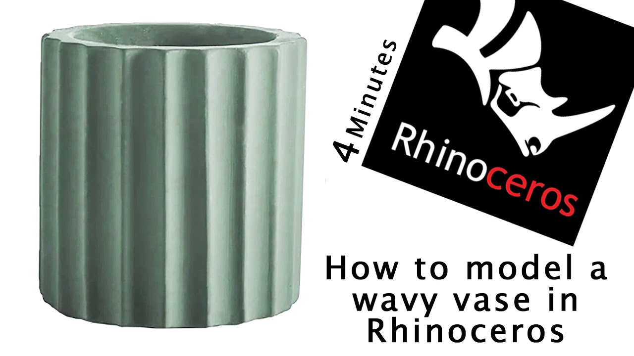 How to model a wavy vase in Rhinoceros ?
