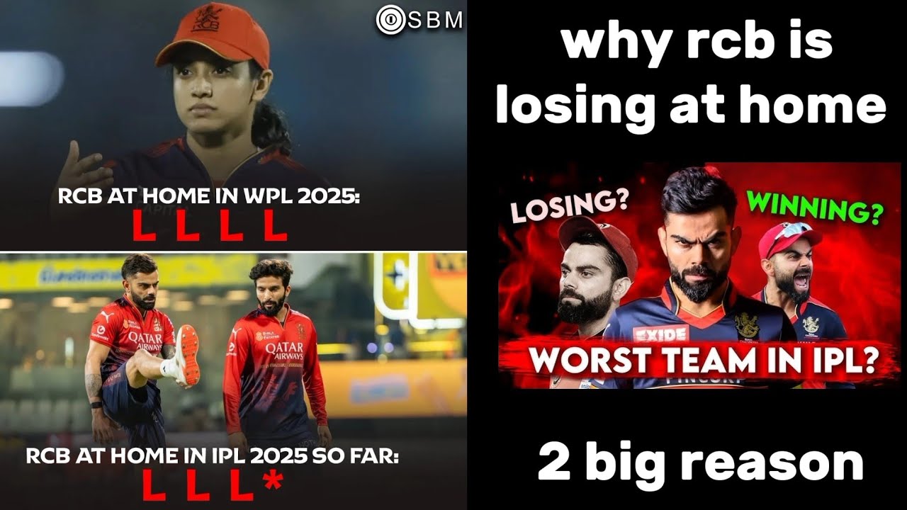 Why rcb is not winning at home ? 2 main reasons | #rcb #ipl2025