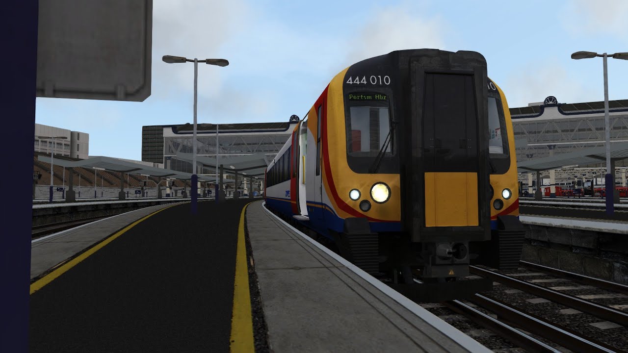 1P17 0800 London Waterloo to Portsmouth Harbour: Part 1 - Portsmouth Direct Line - CL 444-TS Classic