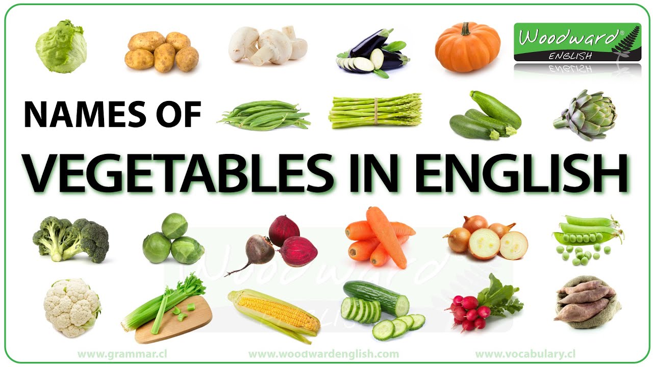 Vegetables in English | Names of Vegetables | Learn English Vocabulary | ESOL Vegetables Names