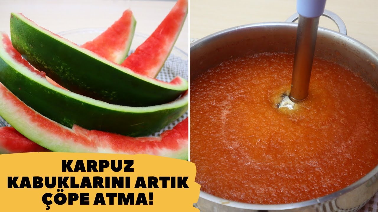🔥BU TARİFTEN SONRA KİMSE KARPUZ KABUKLARINI ÇÖPE ATMAYACAK‼ KARPUZ KABUĞUNDAN REÇEL MARMELAT TARİFİ🔝