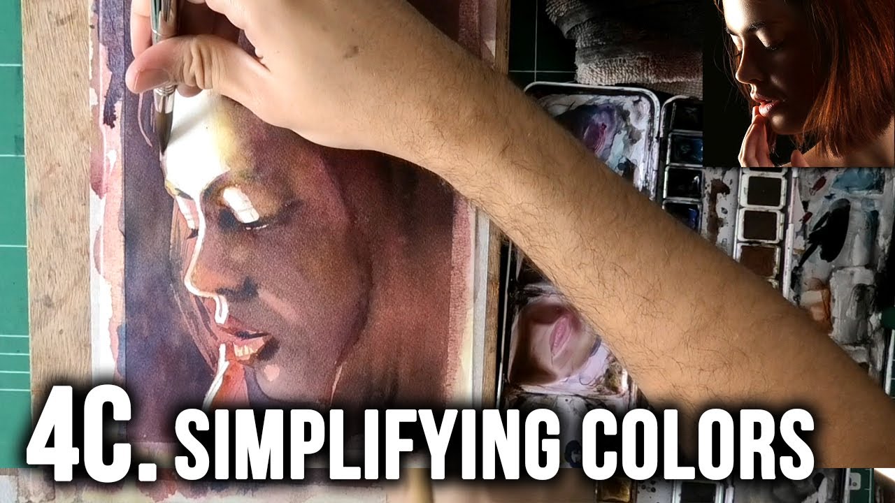 How to Simplify in Watercolor | 4c. Simplifying COLORS 🖌