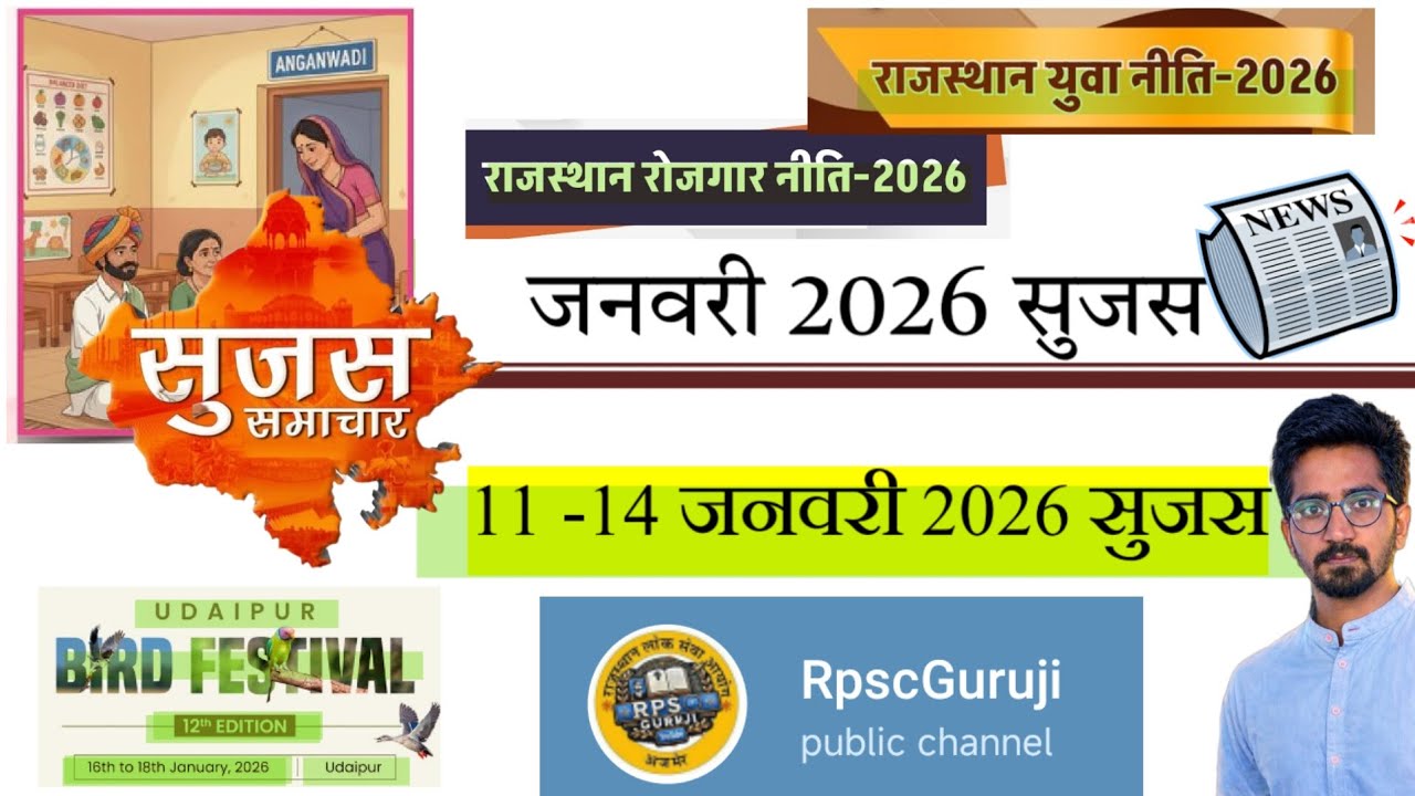 11-14 January 2026 Sujas Current Affairs#sujasrajasthan #sujas