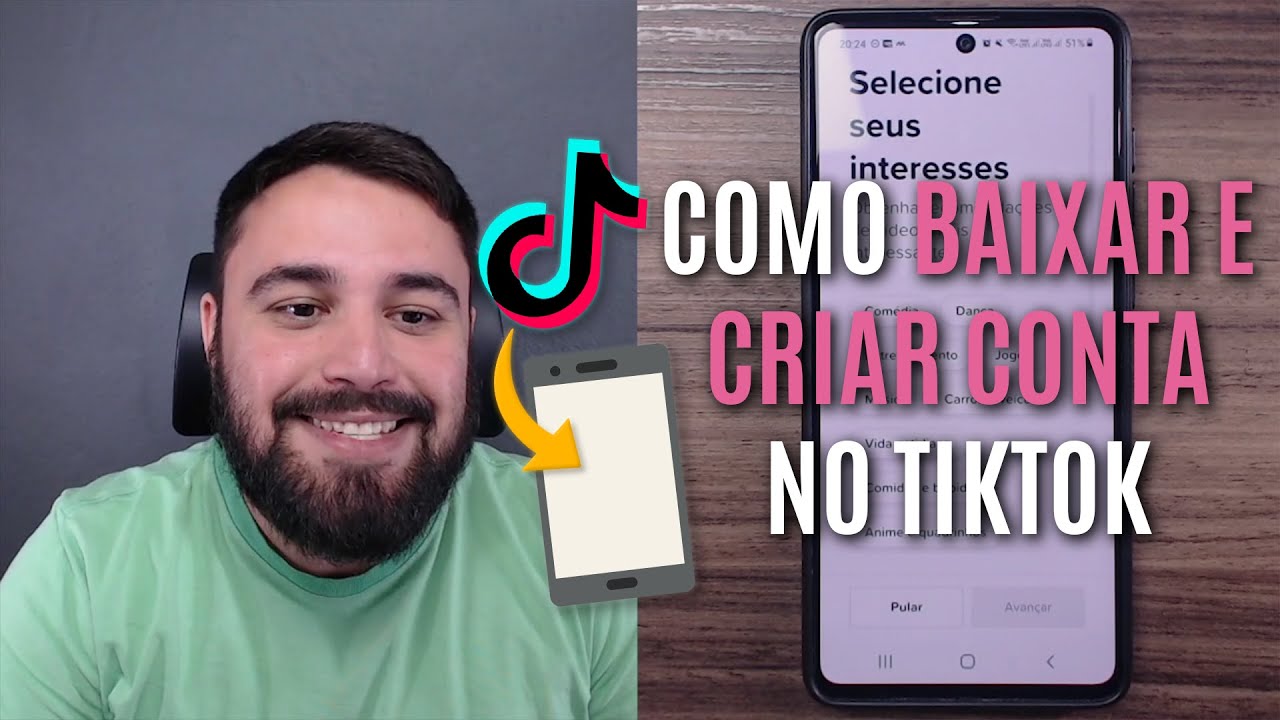 COMO BAIXAR E CRIAR UMA CONTA NO TIKTOK