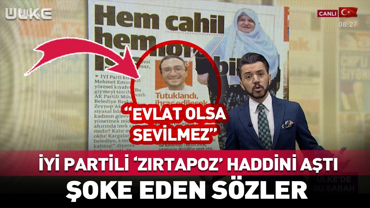 İYİ Partili 'Zırtapoz' Haddini Aştı!  AK Partili Başkanın Kıyafetine Hakaret Etti