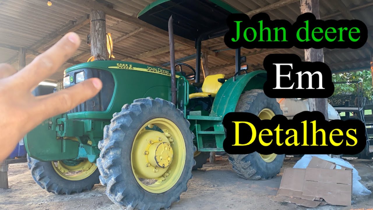 John deere 5055E em detalhes