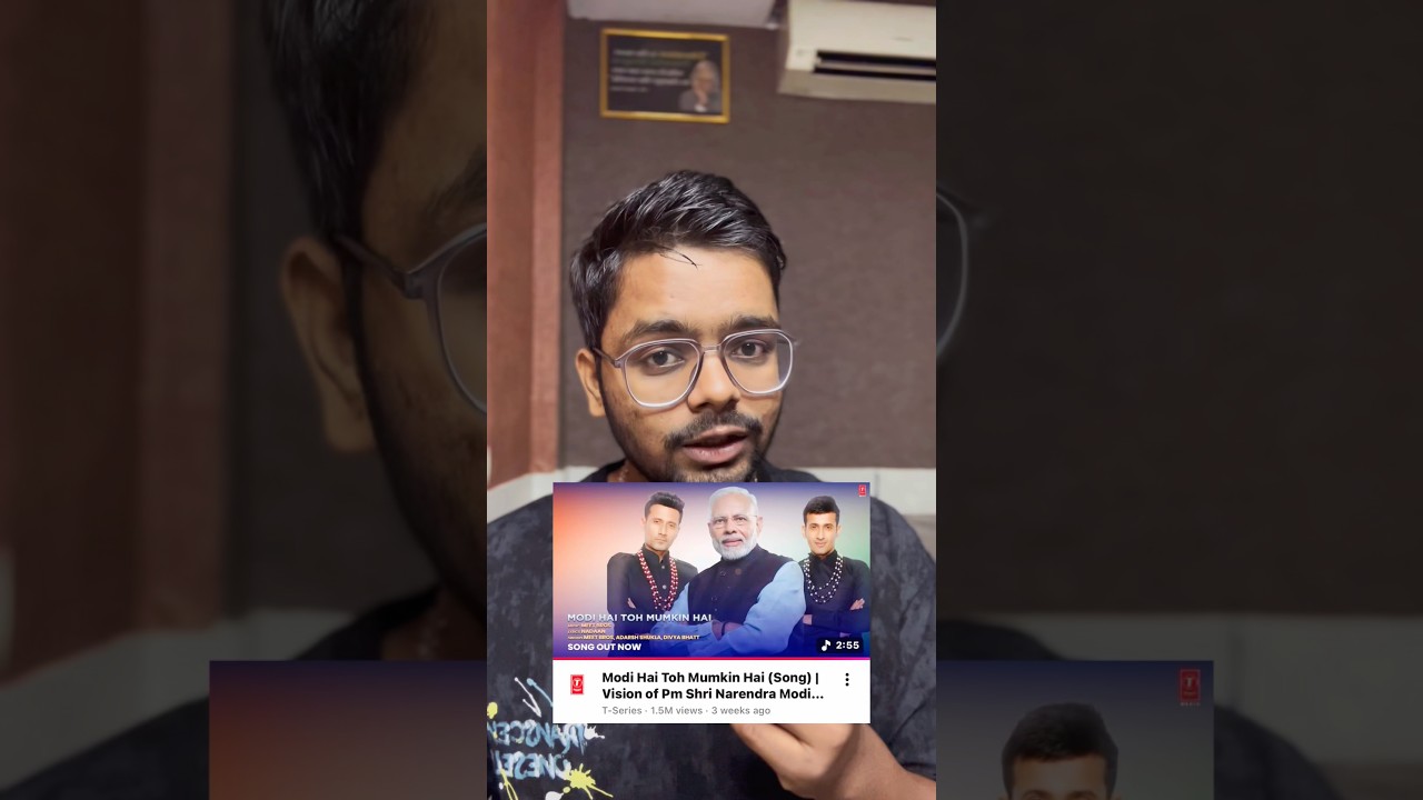 Modi Viral Song 🌚 #modiji #modi #modihaitomumkinhai #roasting #satire #reaction #reactionboi