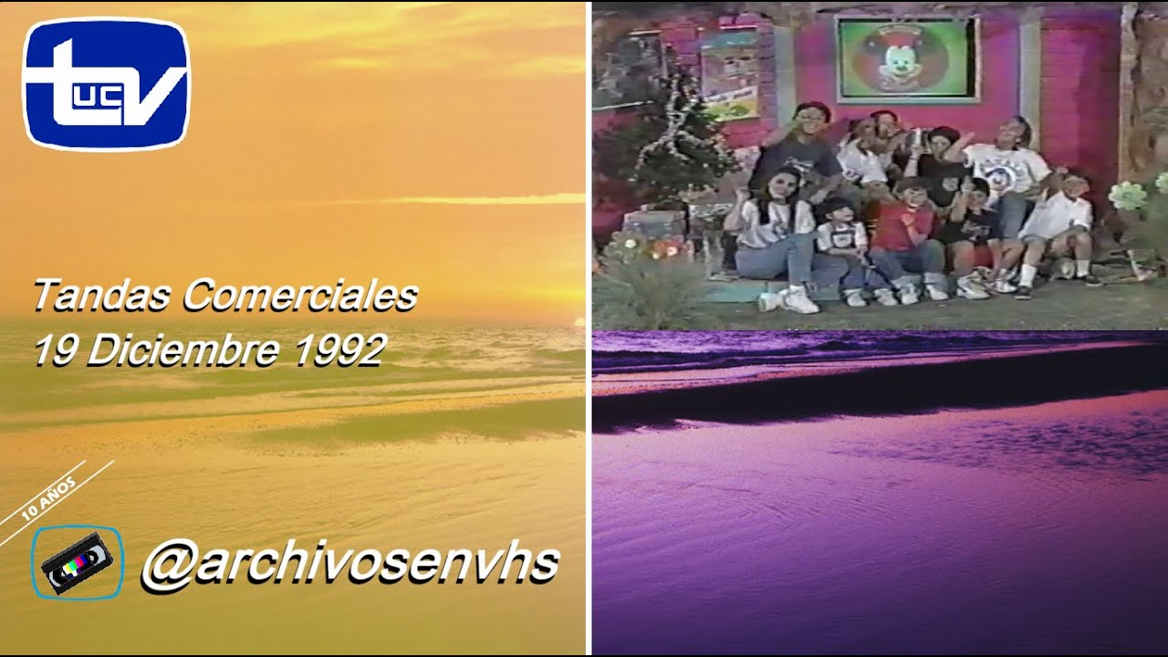 Tandas Comerciales Canal 13 UCTV - 19 Diciembre 1992