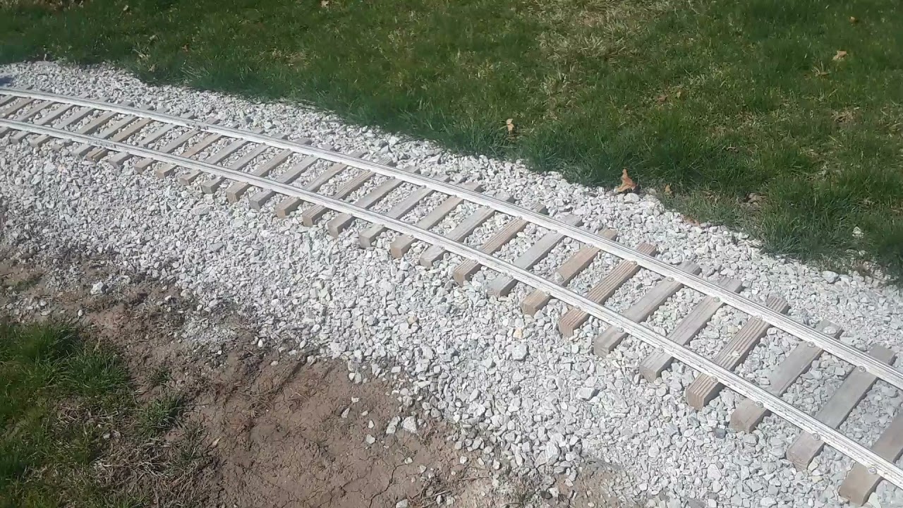 Building and Installing Backyard Railroad track 7.5 Part Three