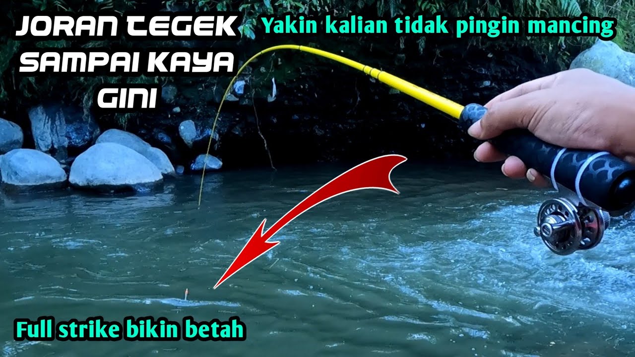 Ini yang terjadi mancing di sungai yang masih alami (micro fishing)