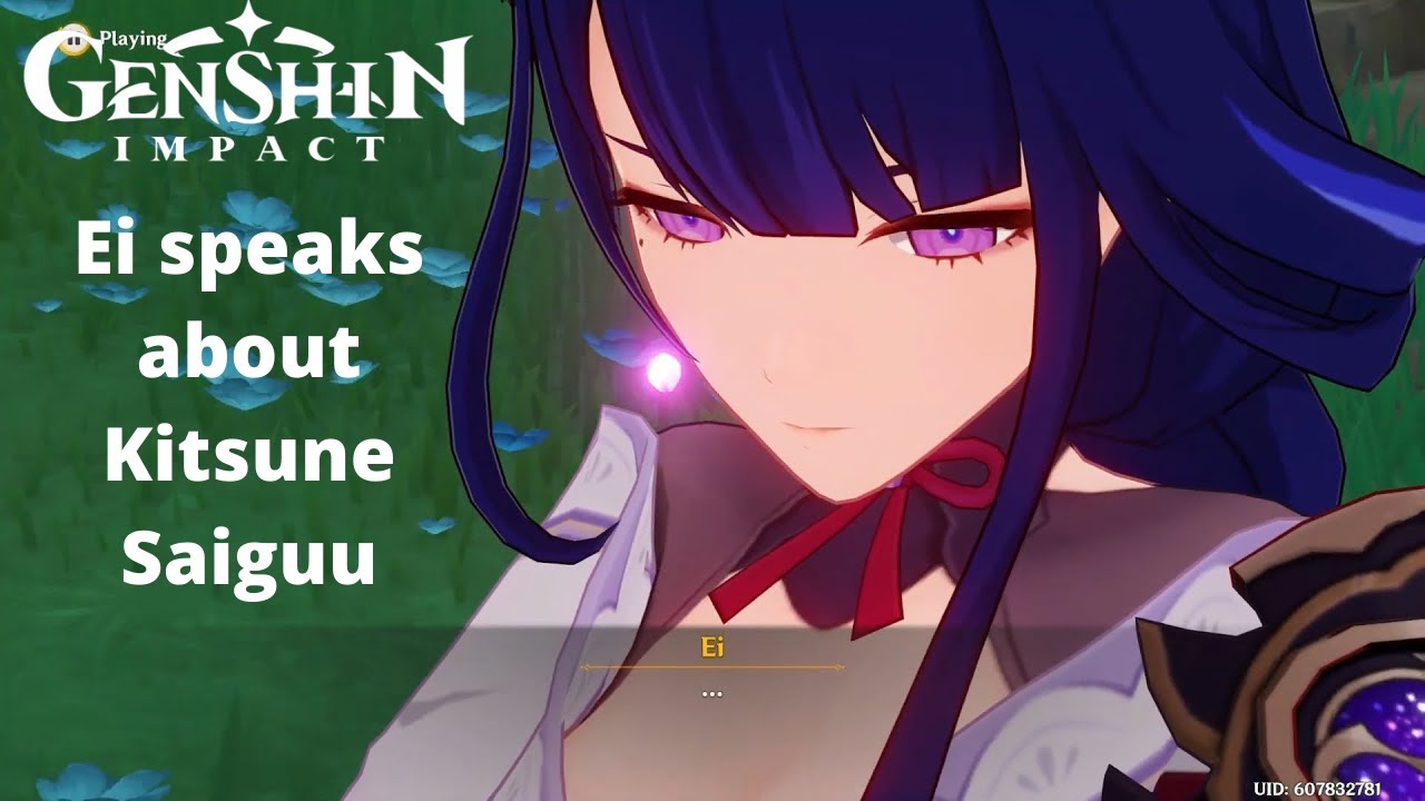 Ei speaks about her friend Kitsune Saiguu and Khaenri'ah | Genshin Impact