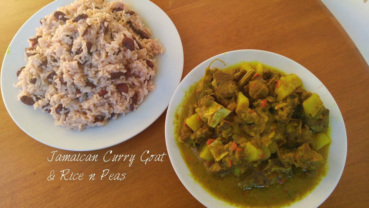 Jamaican Curry Goat with Rice n Peas