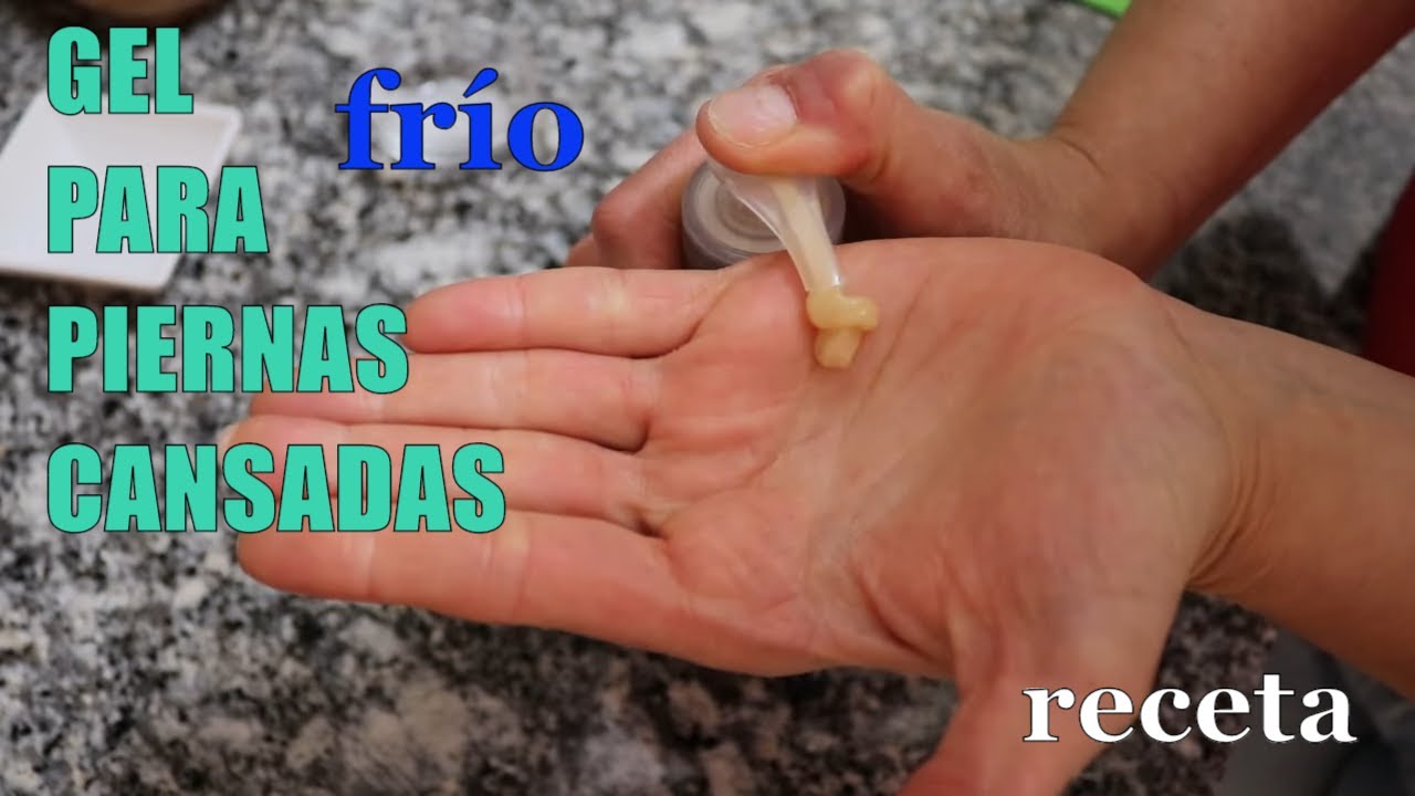Cómo hacer un GEL FRÍO para PIERNAS CANSADAS (receta sencilla y fácil)