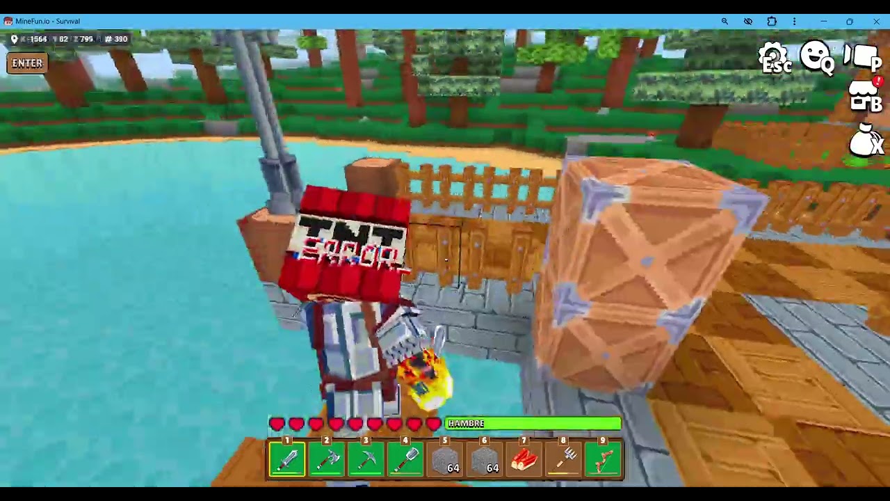 Mi primer video de minefun.io