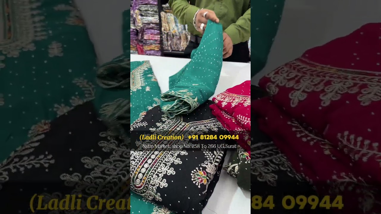 Eid Special Heavy Work Suits | Suit Manufacturer | Ladies Suit Manufacturer In Surat