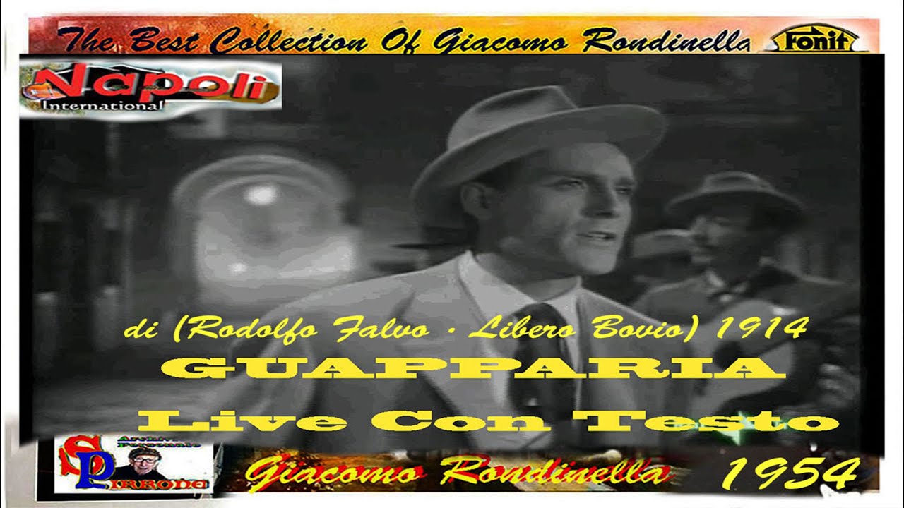 Giacomo Rondinella - GUAPPARIA live film 1954