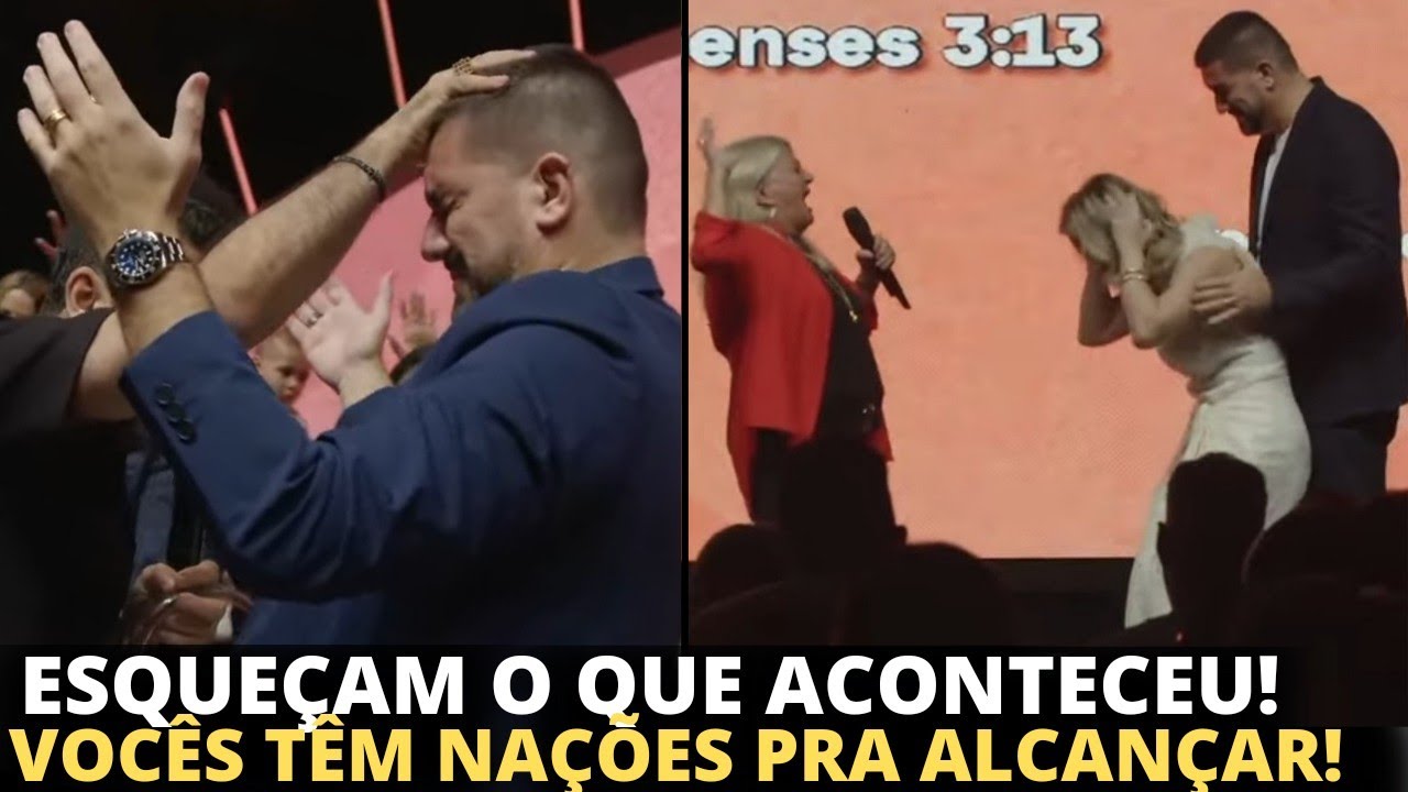 Felippe Valadão cai no chão e recebe forte profecia na inauguração da igreja 