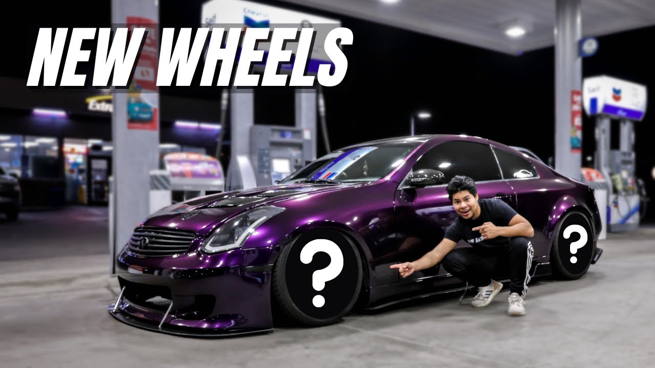 G35 gets NEW WHEELS ! (Super Deep Concave)