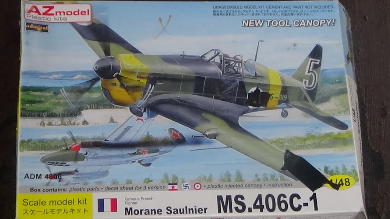 Inbox review of the 1/48 Scale Morane Saulnier MS 406 Model Kit from Admiral