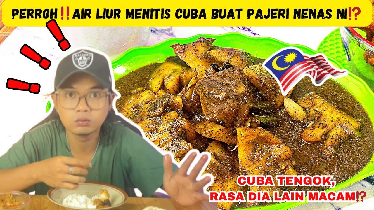 BUAT SAYA TERDIAM ⁉️ FIRST TIME CUBA RESEPI PAJERI NENAS KHAS MALAYSIA NI ‼️
