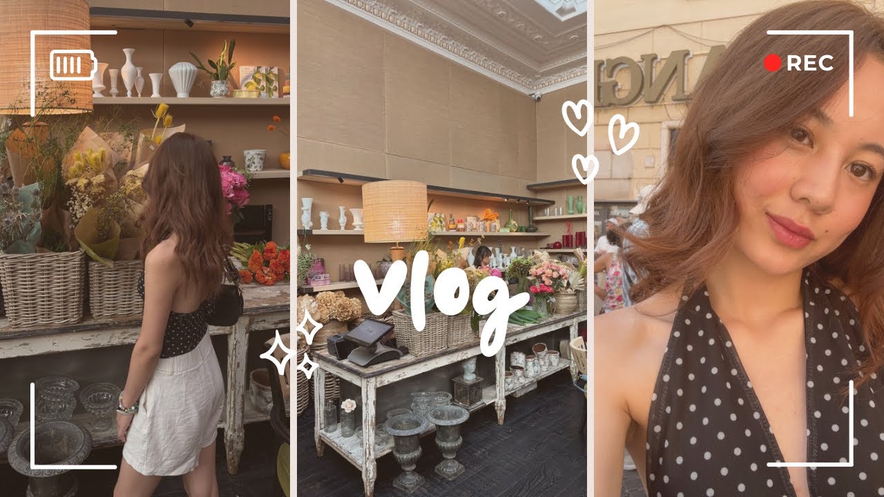 Solo cafe dates & little moments 🌷🍵✨ || A day in my life 💓 || Rome , Italy 