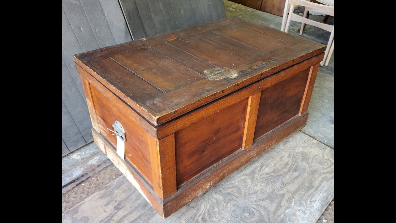 Antique Trunk Water Damage Restoration