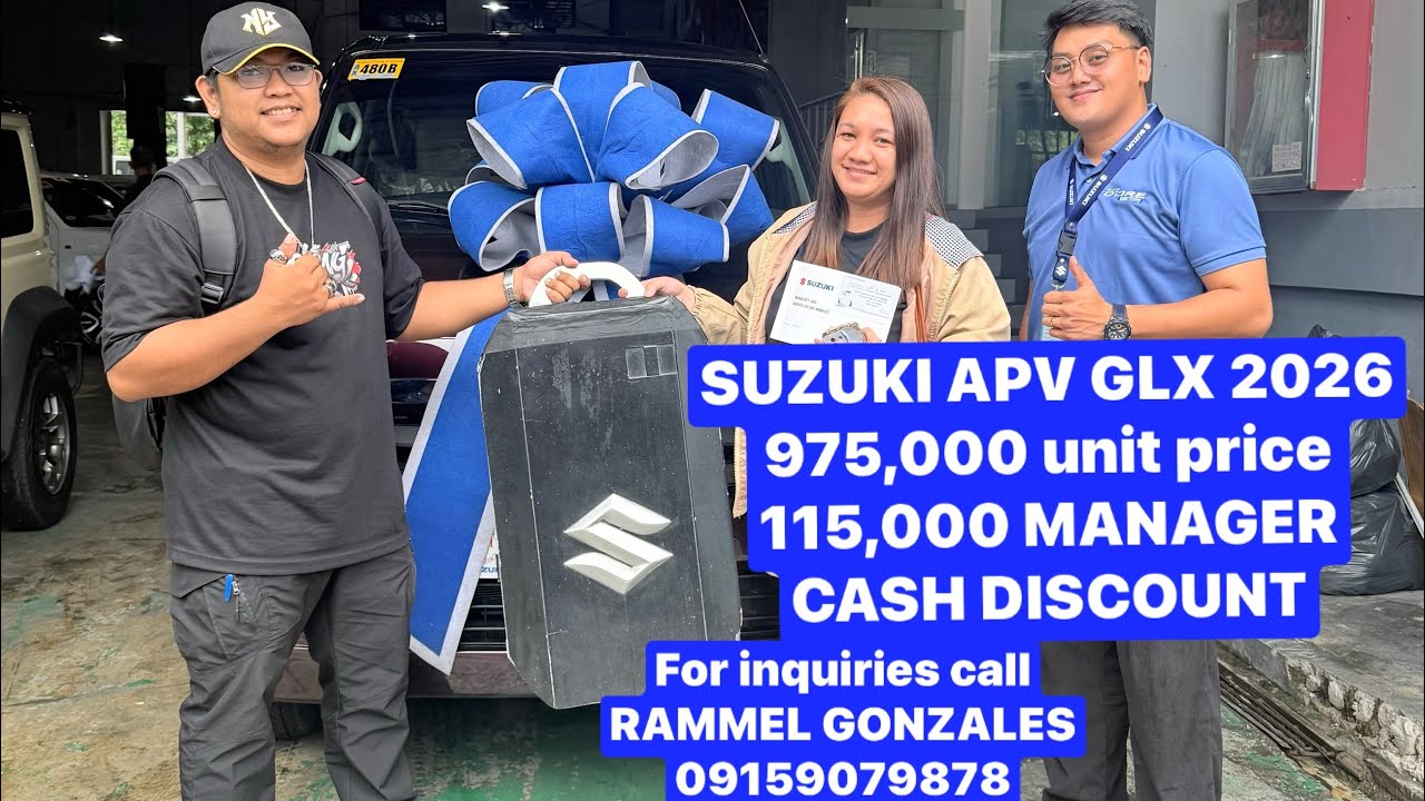 The bestselling family car van in the Philippines SUZUKI APV GLX. #rammelgonzales #apv2026