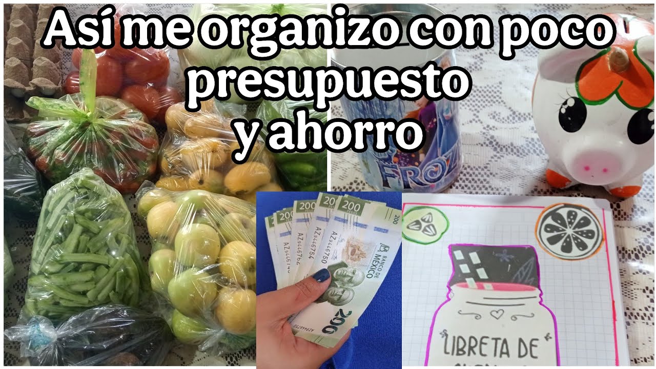 comienza a organizarte y ahorrar de una manera sencilla con poco presupuesto |compras semanal