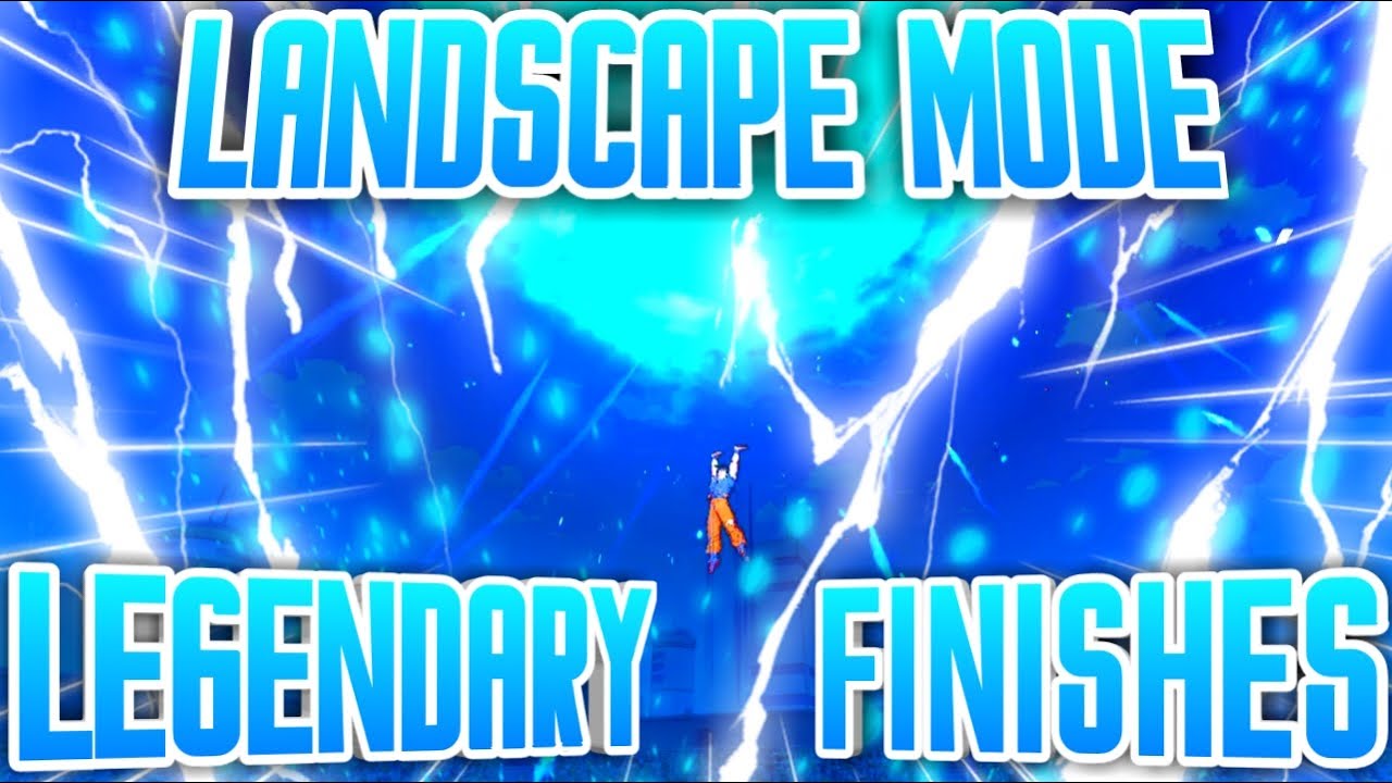 (LANDSCAPE MODE) ALL LEGENDARY FINISHES! Dragon Ball (DB) Legends