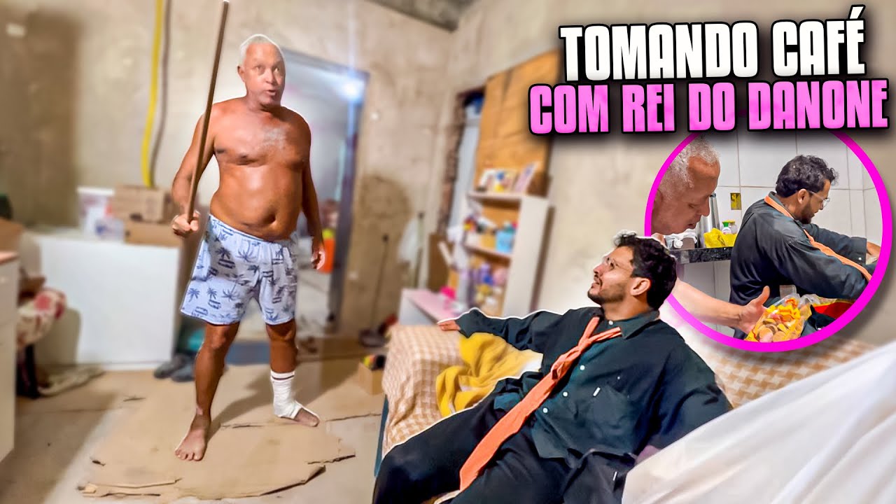 MANETIKIN E DIDINHO TOMANDO CAFÉ NA CASA DO REI DO DANONE | REI DO DANONE  