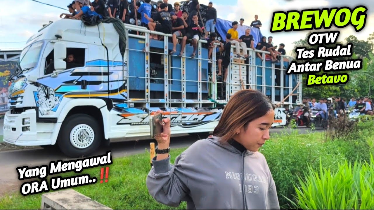BREWOG otw cek sound dikawal Ribuan orang,,ALVY Jateng sudah mendarat di Sumbersewu 🔥
