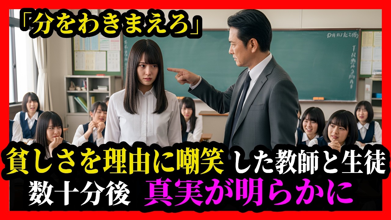 貧しさを理由に嘲笑した教師と生徒 直後に判明した“想定外の立場”