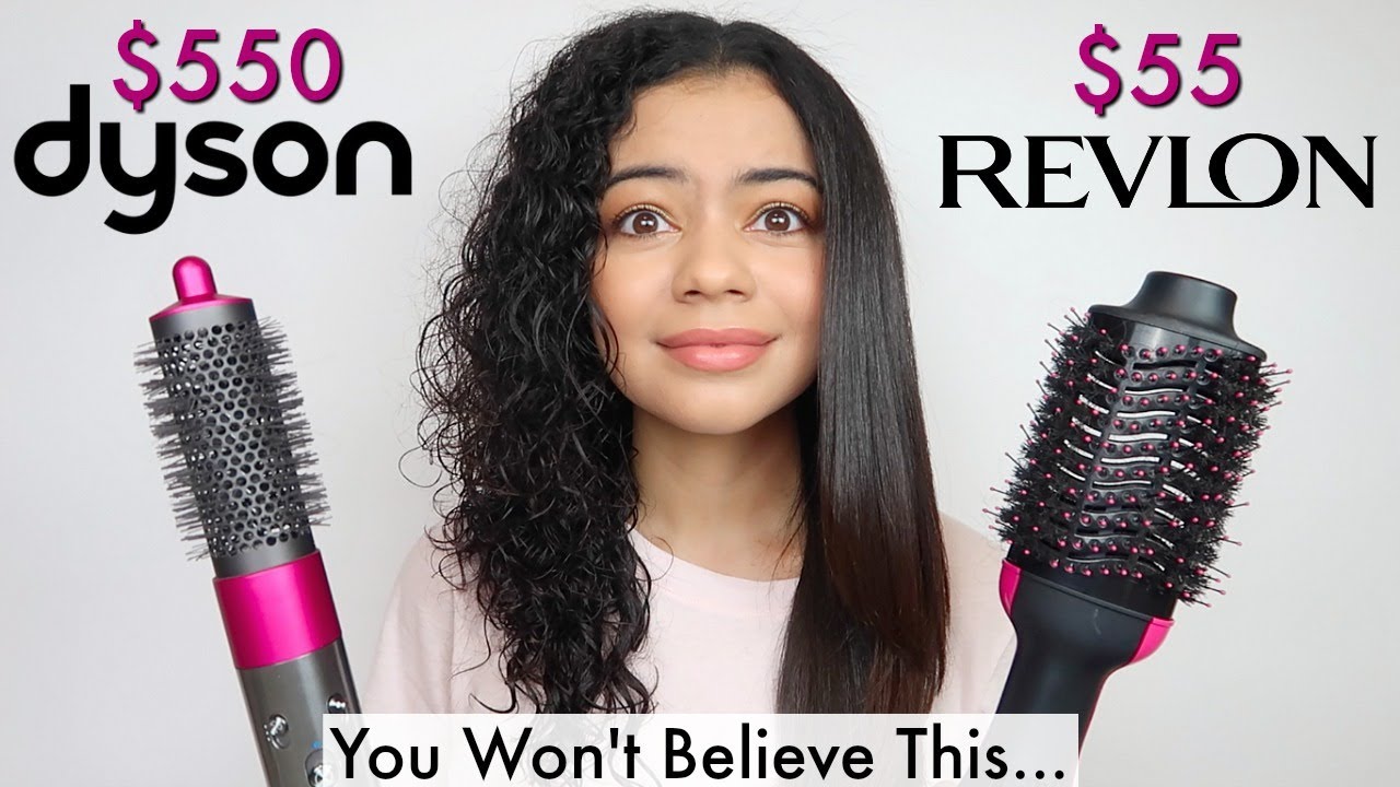 Фен и средство для придания объема REVLON ONE STEP против Dyson Airwrap для вьющихся волос — чест...