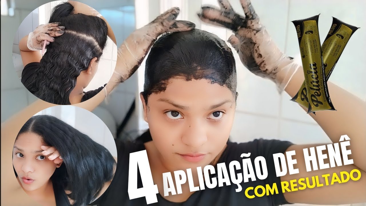 4 APLICAÇÃO DE HENÊ NO MEU CABELO COM RESULTADO INCRÍVEL 😱
