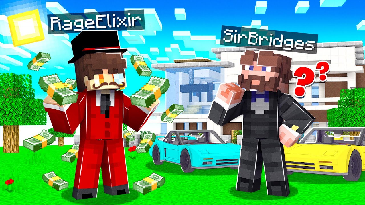 I Went UNDERCOVER As a MILLIONAIRE in Minecraft!