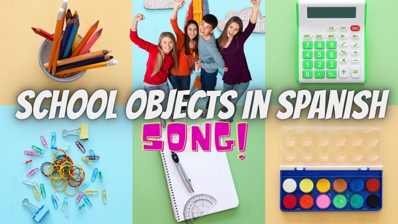 Memorize School Objects Singing in Spanish [NEW SONG]
