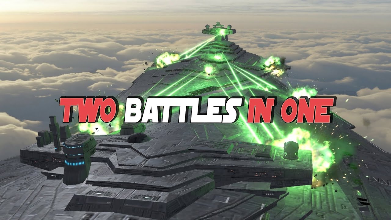 Resurgent Battlecruiser vs Allegiance Star Destroyer | Empire at War Remake AR