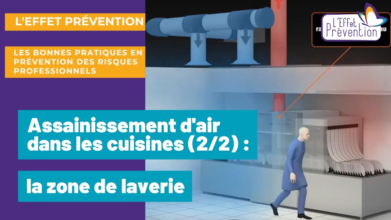 Assainissement d'air dans les cuisines - PARTIE 2/2 : les bonnes pratiques pour la zone de laverie
