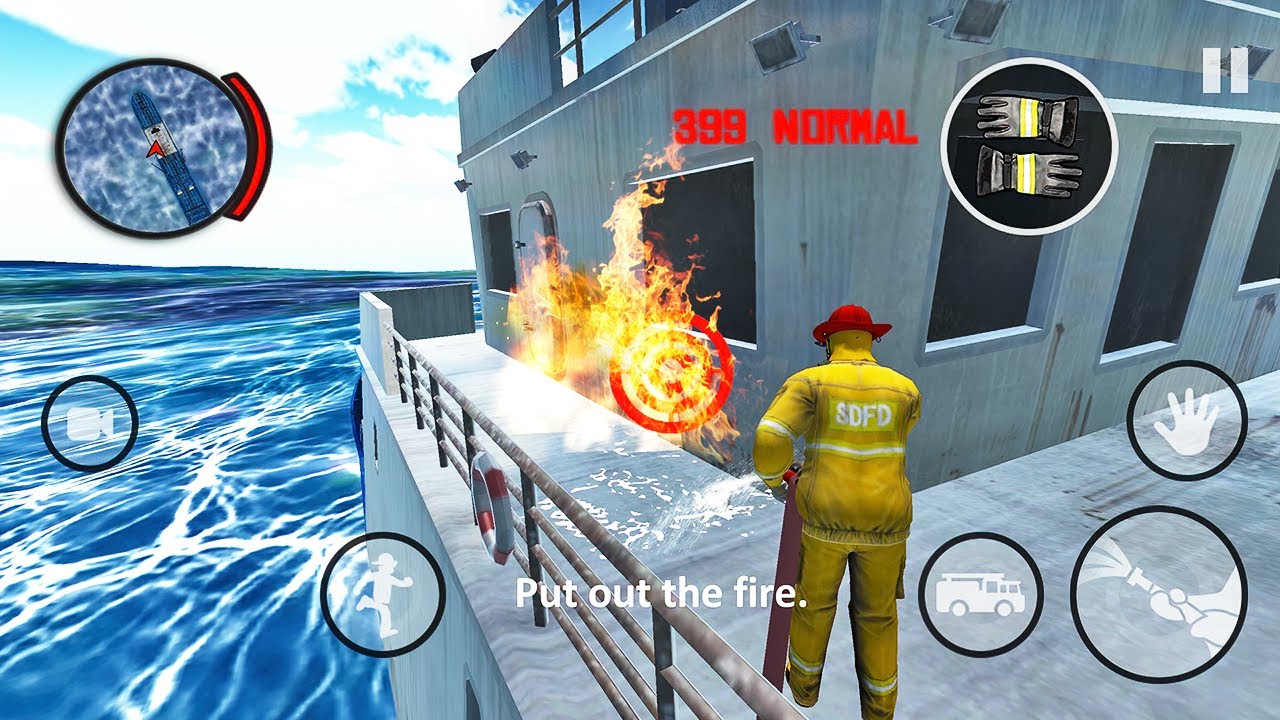 FireFighter Emergency Rescue Game - Fire Truck Rescue Simulator - Android Gameplay