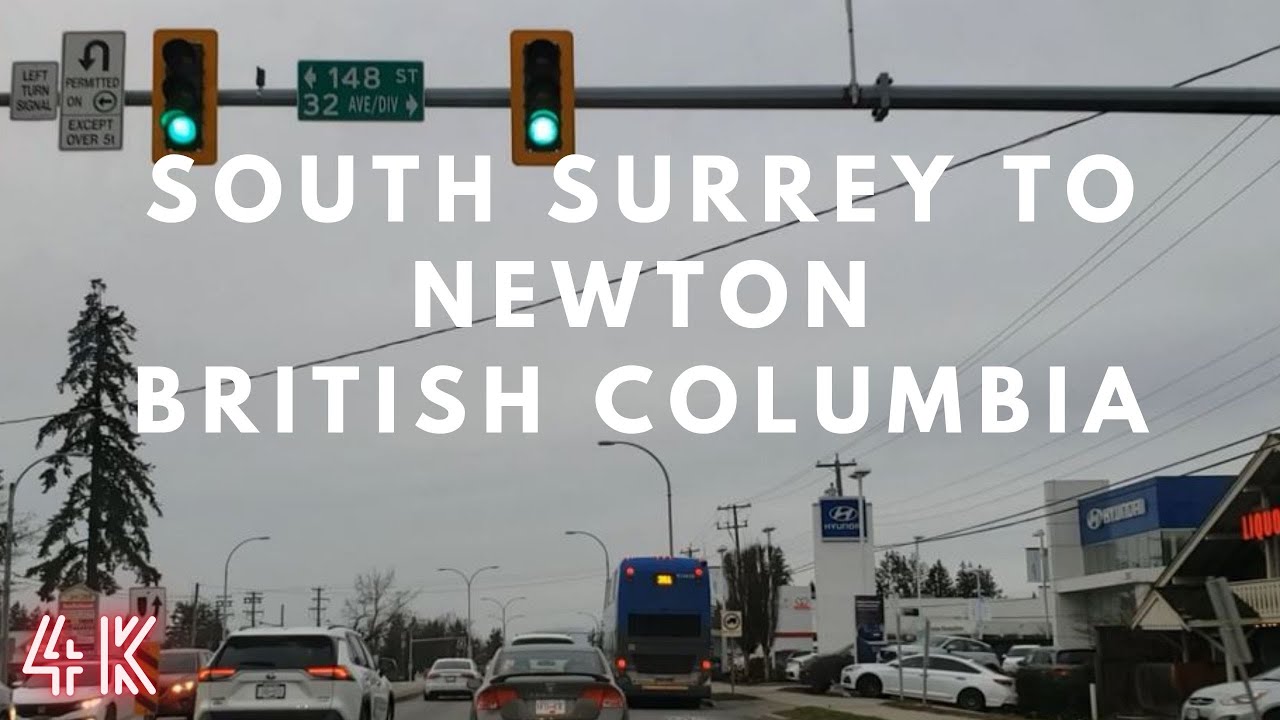 Surrey Driving - South Surrey to Newton - British Columbia Canada