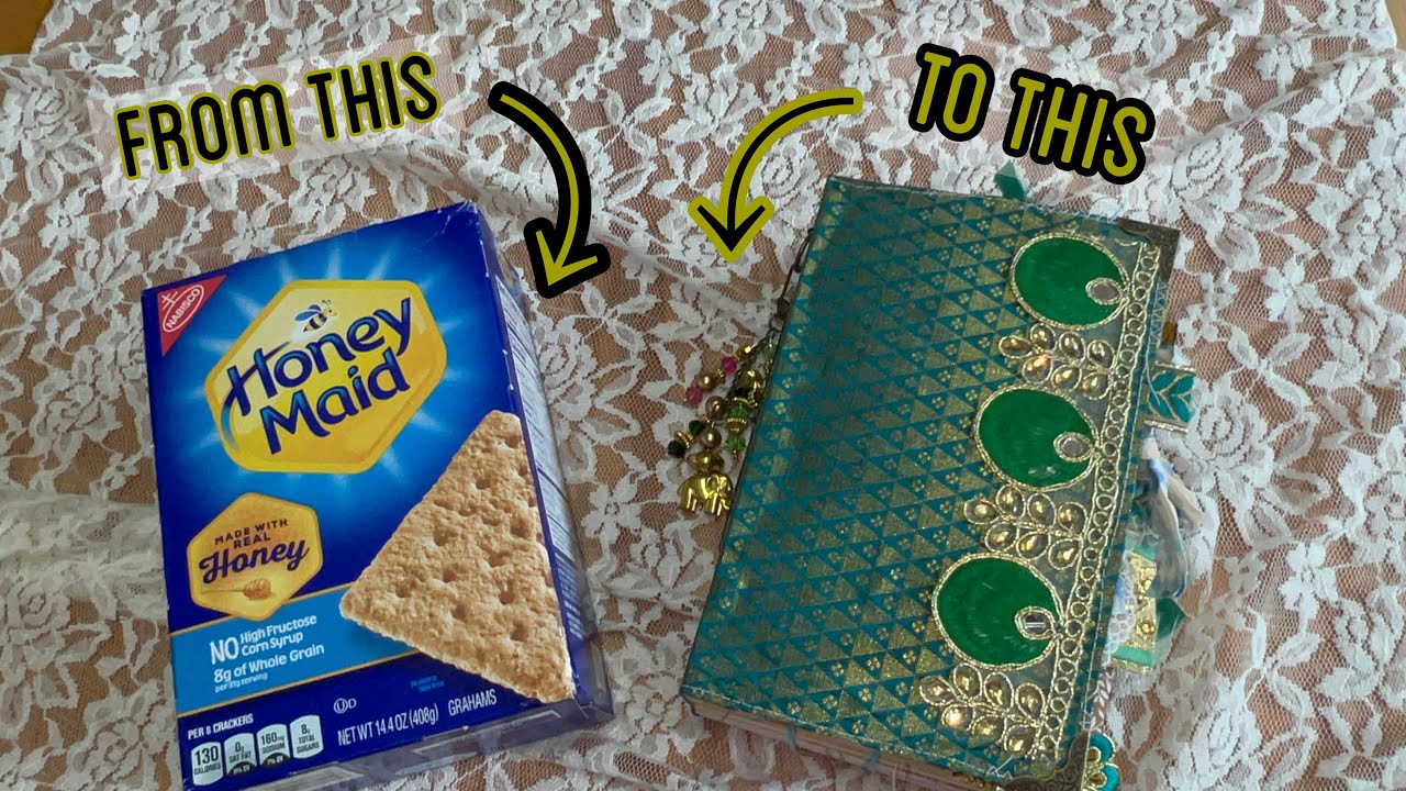 From recycled box to boho journal cover // tutorial / part 1