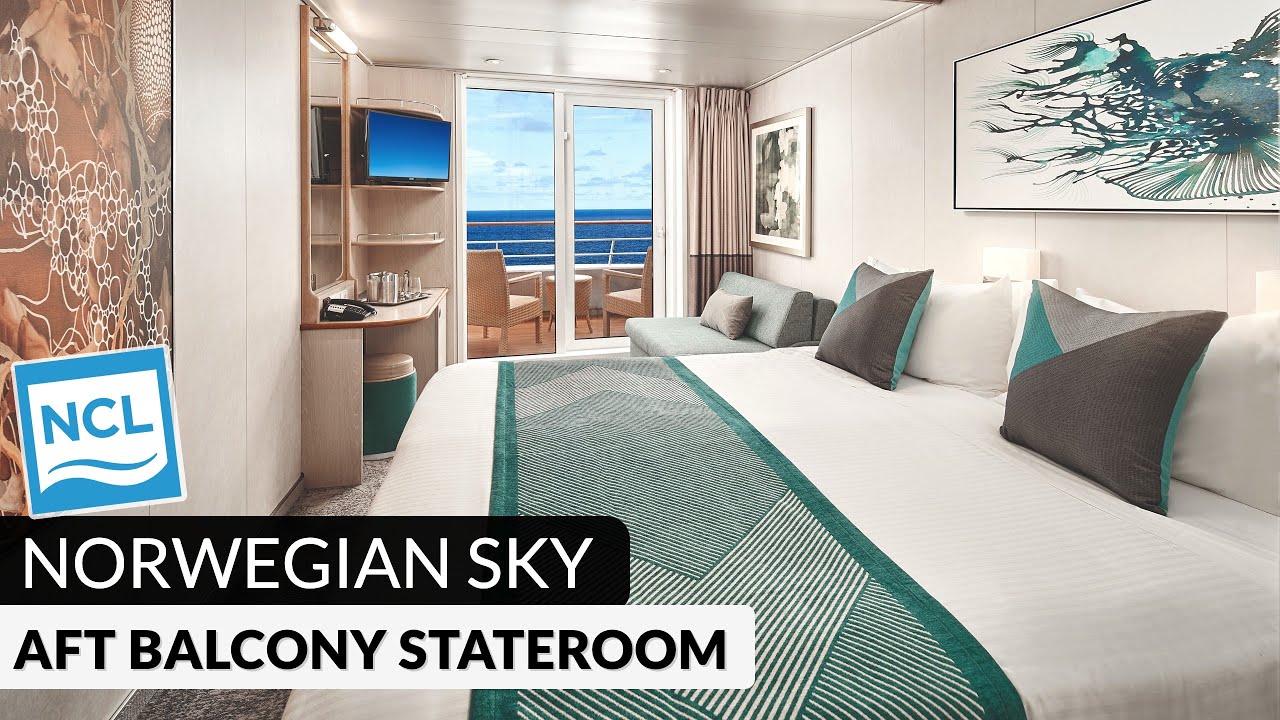 Norwegian Sky | Aft Balcony Stateroom Full Walkthrough Tour & Review 4K | 2024