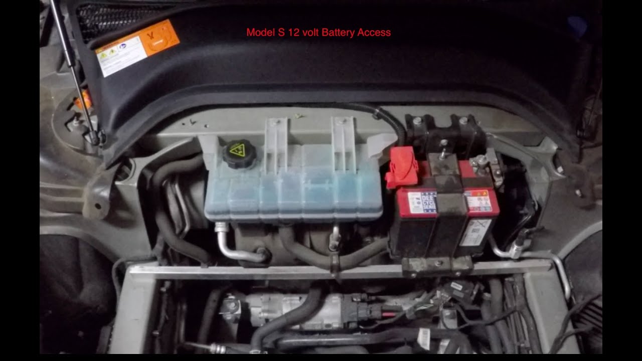 Tesla 12 volt Battery | Replace Tesla 12 volt battery | Model S 12 v battery | Tesla Frunk Removal