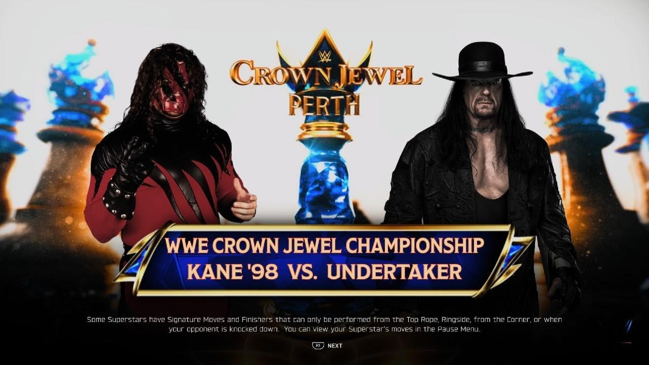 WWE 2K26 Kane vs Undertaker Inferno match
