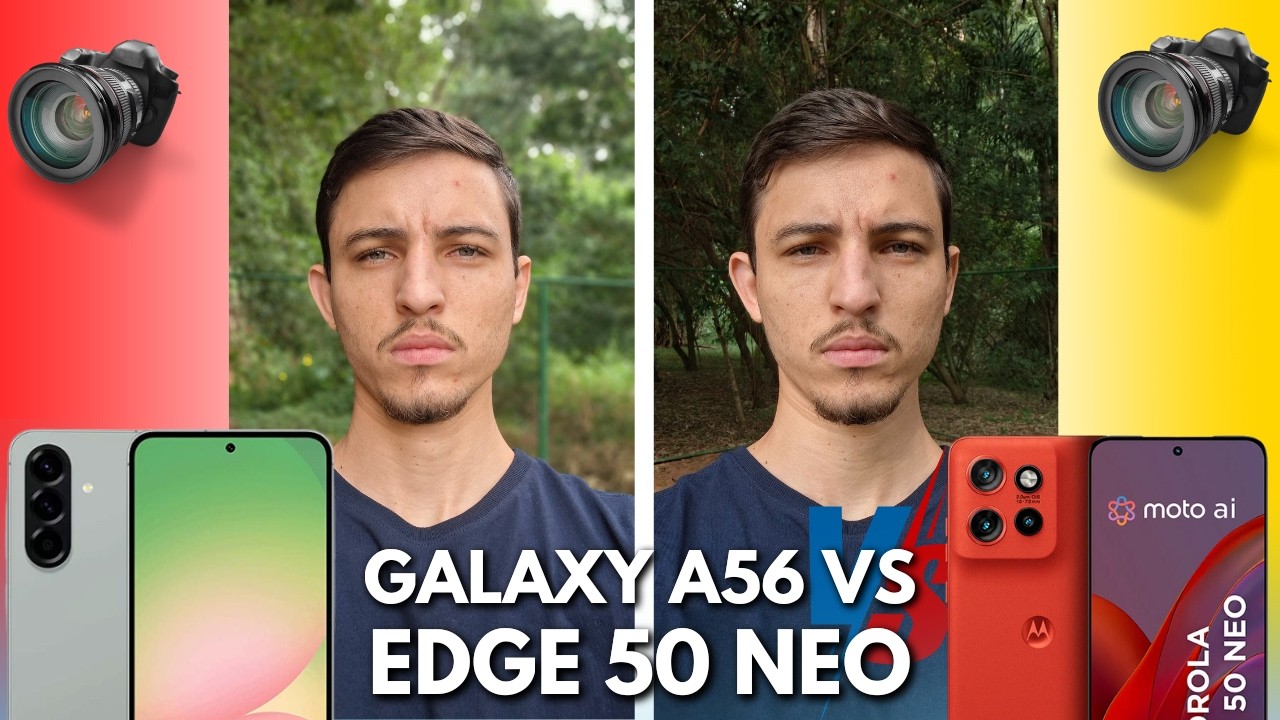 Qual tem a Melhor Câmera? Teste Real! EDGE 50 NEO VS A56