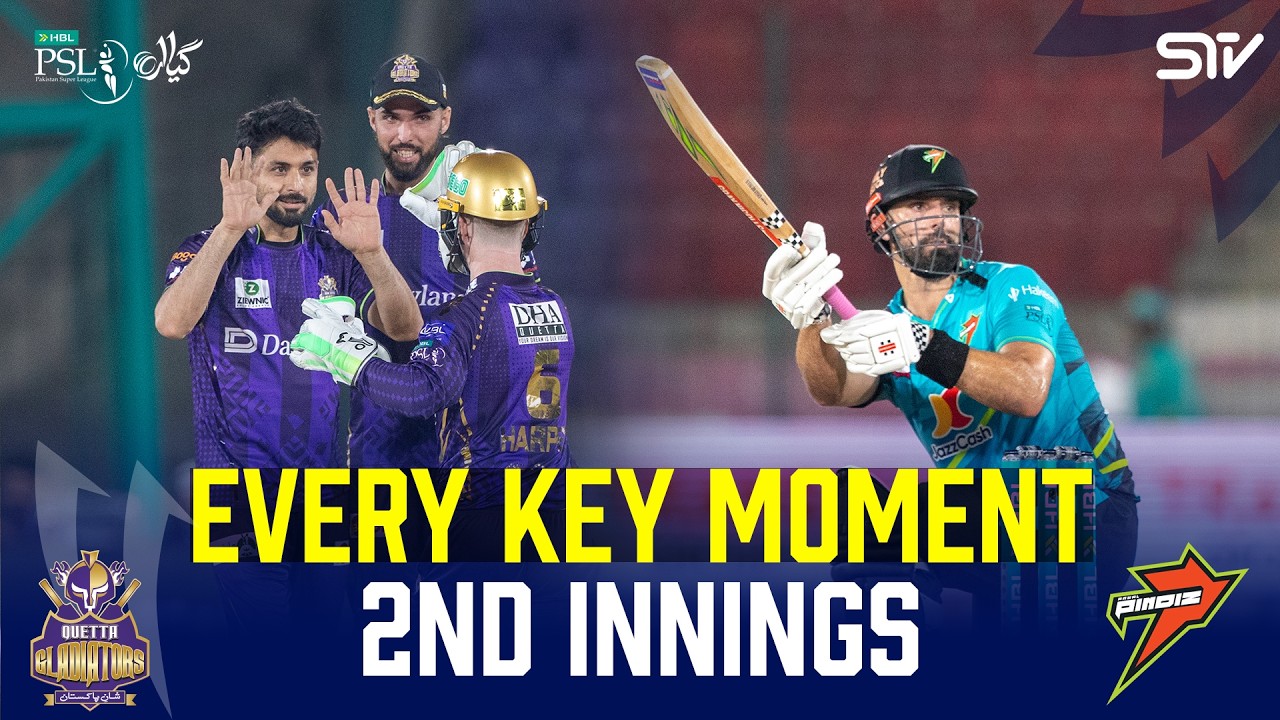 Every Key Moment from 2nd Innings | Quetta Gladiators vs  Rawalpindiz | HBL PSL 11 | Match18 | MZB1J
