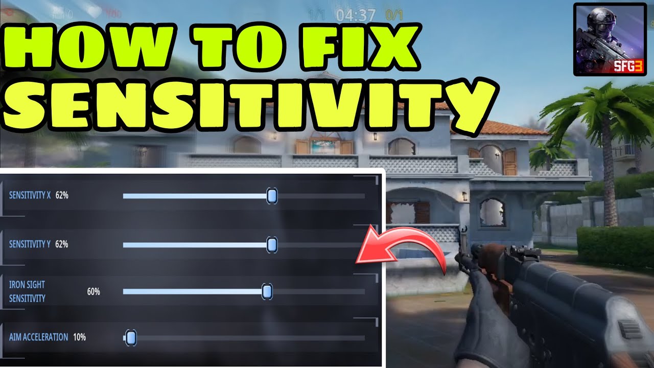 HOW TO FIX SENSITIVITY | Special Force Group 3 | sfg3