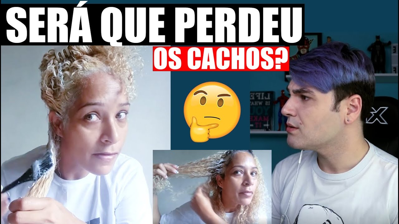 REAGINDO A DESCOLORAÇÃO GLOBAL EM CABELO CACHEADO | SERÁ QUE PERDEU OS CACHOS?