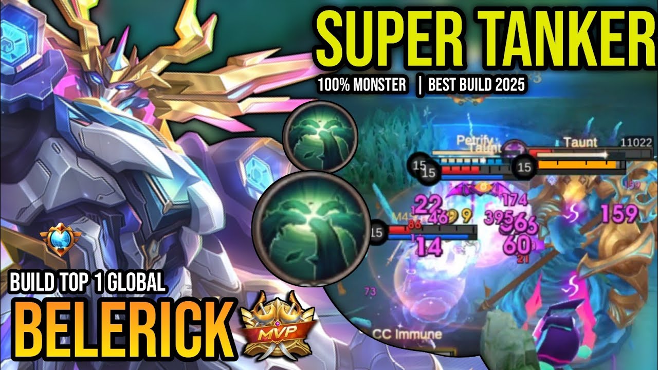 BELERICK BEST BUILD 2025 | BUILD TOP 1 GLOBAL BELERICK GAMEPLAY | MOBILE LEGENDS✓