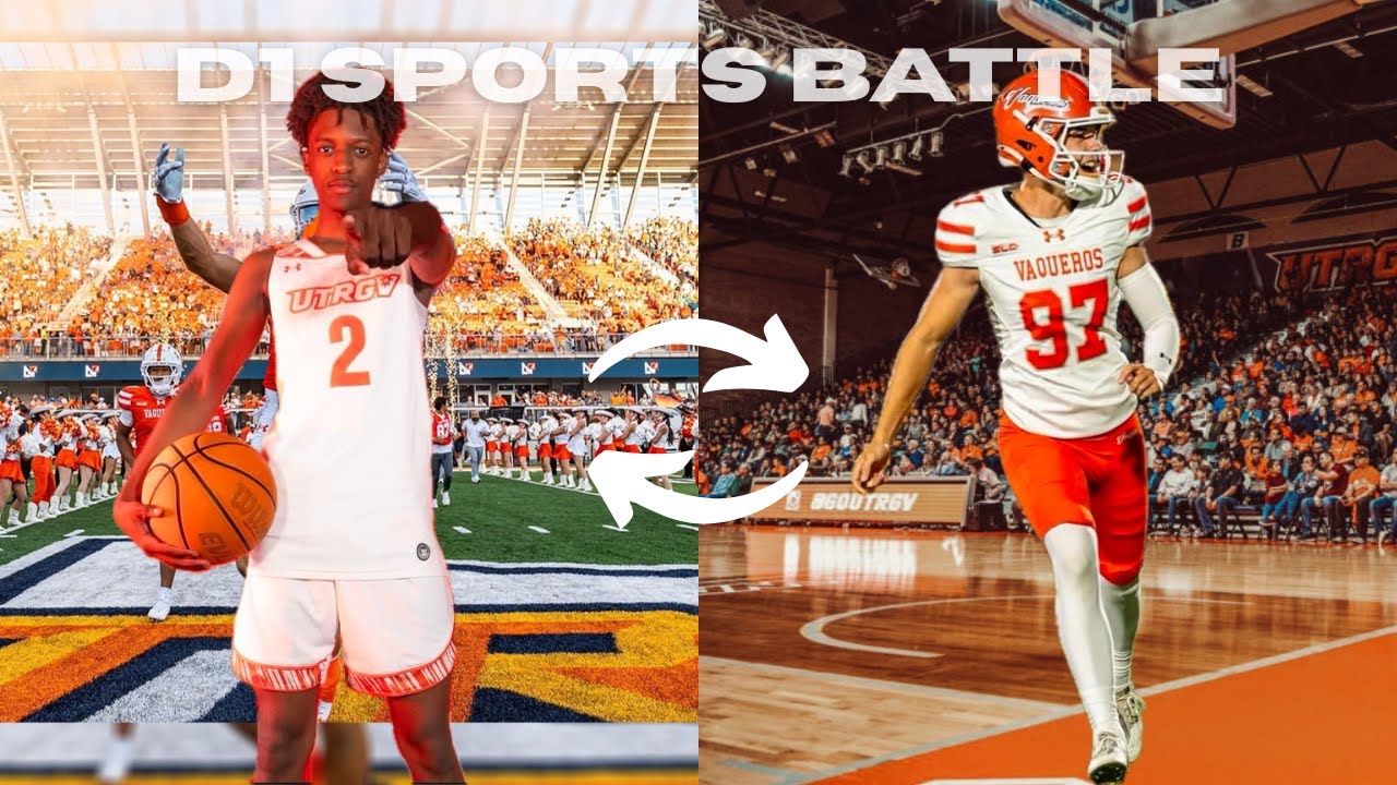 D1 Athletes Try Each Others Sport (Football vs Basketball)